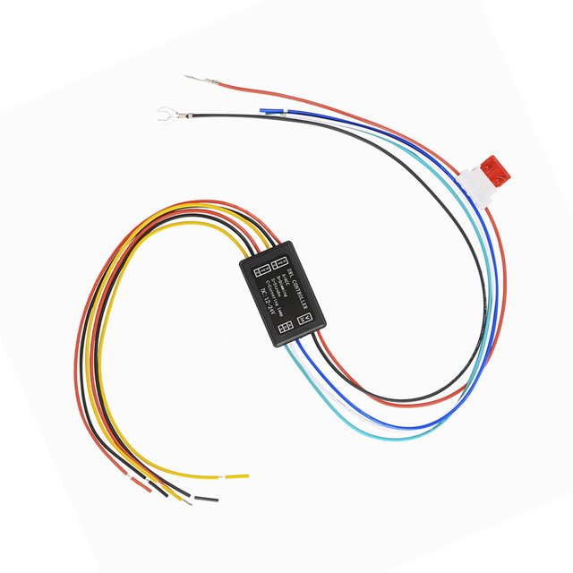sweethay Controlador DRL 12-24V, luz de circulación diurna para coche, Control automático de lámpara, luces de atenuación impermeables, Accesorios para motos