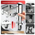 thumbnail image 4 of Soap Dispenser For Kitchen Sink Soap Dispenser Pumps With Sponges Holder Under Counter ABS Pumps Head, 4 of 9