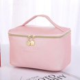thumbnail image 1 of YUANOU Large Capacity Make Up Bags Vanity Case Cosmetic Nail Tech Storage Beauty Box(Pink)Cash, 1 of 4