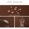 thumbnail image 3 of Rectangle Tablecloth - Waterproof and Wrinkle Resistant Washable Polyester Table Cloth for Kitchen Dining/Party/Wedding Indoor and Outdoor Use (60 x 120 inch, Chocolate), 3 of 6