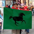 thumbnail image 2 of Bayyon Black Horse Running Flag Banner with Grommets 3x5Feet Man cave Decor, 2 of 6