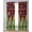Green White DarkRed, variant on Brown Christmas Tree Sheer Curtains 39 Inch Length 2 Panels Set for Living Room/Bedroom, Xmas Trees Snowflake Winter Wood Kitchen Curtains Grommet Semi-Sheer Curtains Window Treatments 27.5"x39"x2