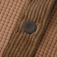 thumbnail image 7 of Yteetum Men's Polos Shirts Oversized Quarter Button Turndown Collar Waffle Weave Corduroy Long Sleeve Golf Tshirts Mens Casual Colorblock Half Button Lapel Regular Fits Comfy T Shirts Spring Clothes, 7 of 7