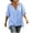 Light Blue, variant on Diufon Linen Shirts for Women Dolman Short Sleeve Button Notch-Neck Pullover Casual Loose Crinkle Gauze Blouses