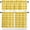 Yellow, variant on Orange Plaid Kitchen Curtains, Watercolor Grid Checker Gingham Farmhouse 3-Piece Kitchen Curtain Valance and Tiers Set 24 Inch Length, Rod Pocket Half Window Curtains for Cafe Living Room Bathroom