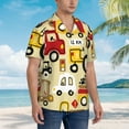 thumbnail image 5 of Kll Men'S Hawaiian Shirt Short Sleeve Button Down Beach Shirts-Vehicles, 5 of 8
