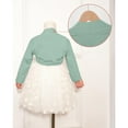 thumbnail image 4 of EnJoCho Ballet Shawl for Girls - Open Front Long Sleeve Crop Cardigan, Wrap Dance Top for Leotard Shawl & Recital Outfits, 4 of 6