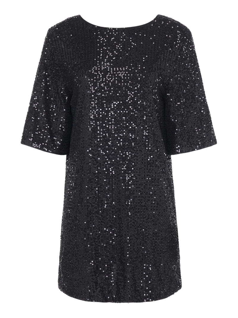black short sequin dress Haitryli Women's Shiny Dresses Sleeves Mini Dresses Oversized Shirt Casual Summer M, Size: Medium, Brown COLOR|335|LILAC-MULTI Girl Dress:4T Ariana Grande Birthday Dress A sequin sheath skirt