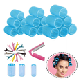 thumbnail image 2 of Tubos De Rizadores De Pelo Plás Autoagarre Hair Rulo 49 pzs, Azul, 2 of 5
