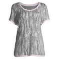 thumbnail image 5 of Secret Treasures Essentials Women's and Women's Plus Crew Neck Sleepwear Top, 5 of 7