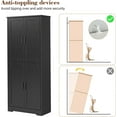thumbnail image 6 of Modern 70" Kitchen Pantry Cabinet - Tall Storage Cupboard for Bathroom, Dining Room & Living Room，Black, 6 of 7