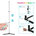 thumbnail image 3 of Yeacher Lampe sur Pied à DEL Connectée BT avec Contrôleur, Prise en Charge du Contrôle par Application pour Téléphones/ Contrôle Vocal/, 3 of 8