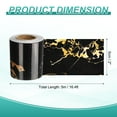 thumbnail image 2 of Uxcell Wood Grain Wallpaper Border 2" x 16.4ft Textured Frame Sticker, Black Gold, 2 of 7