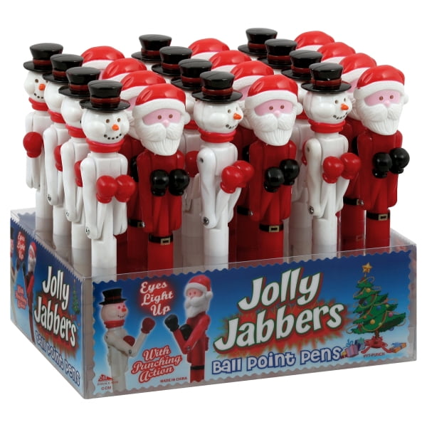 DM Merchandising 190690 Christmas Light Up Punch Pens