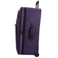 thumbnail image 2 of U.S Traveler Vineyard Fabric Expandable Rolling Luggage Set, Purple, 4-Piece (15/20/22/27), 2 of 7