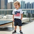 thumbnail image 7 of TAIAOJING Toddler Boys Short Sleeve Cute Fashion Prints T-Shirt Tops Shorts Child Kids Outfits Sets Breathable 18-24M, 7 of 7