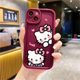 thumbnail image 1 of Coque souple pour iPhone 12 Mini 16 Plus 16e 11 15 Plus XS XR 14 11Pro 13 Pro MAX, jolie Sanrio Hello Kitty, 1 of 4