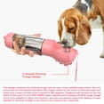 thumbnail image 4 of Dog Water Bottle for Walking Portable Pet Travel Water Dispenser Multi-Functional Water Cup Food Box with Poop Shovel, 4 of 7