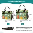thumbnail image 2 of ALAZA Easter Eggs Floral Insulated Lunch Bag Reusable Tote Box Adjustable Shoulder Strap for Work Picnic, 2 of 6