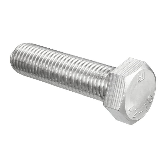 Unique Bargains Hex Screw Bolt, Metric M16x60mm 304 Stainless Steel 4.8 Grade Fully Threaded Hexagonal Screw Bolts 1 PCS