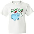 thumbnail image 3 of Inktastic I Want a Hippopotamus for Christmas Hippo in Santa Hat Youth T-Shirt, 3 of 5