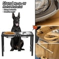 thumbnail image 4 of Soporte Elevado de Metal ADENGL Negro con Cuencos Fuertes y Tapete para Perros Grandes, 4 of 6