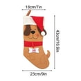 thumbnail image 3 of Zawou Christmas Dog Bone Stocking Gift Bag – Cute Pet Socks for Dogs and Cats, Santa and Reindeer Design for Holiday Treats, Toys, and Christmas Party Décor, 3 of 7