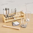 thumbnail image 3 of True Ultimate Barware Set with Wooden Stand, Home Bar Party Gifts, 20PC Set, 3 of 10