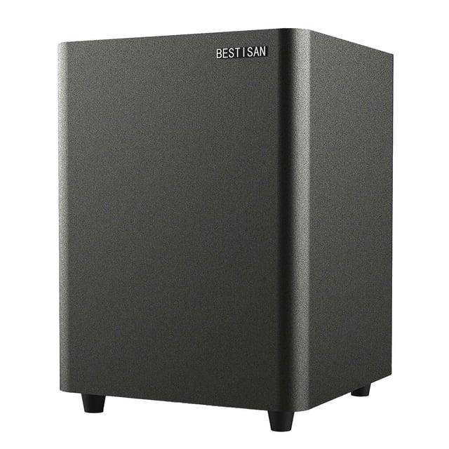 BESTISAN Powered Subwoofer, Deep Bass Sub, Down Firing Subs, Easy Setup with Home Theater System, Receiver, Speakers, Coaxial Cable Included, RCA, LF