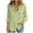 Green, variant on Womens V Neck Roll up Sleeve Button Down Blouses Tops Gauzy Shirt Lightweight Casual Travel Blouse