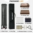 thumbnail image 6 of ABCCANOPY 13'x13' Gazebo Tent Outdoor Pop up Gazebo Canopy Shelter with Mosquito Netting, Brown, 6 of 9