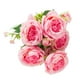 thumbnail image 1 of ramos de peonías artificiales románticas y vívidas de 6 cm de diámetro, atractivas, decorativas, ligeras, decoración de peonías artificiales en color rosa, 1 of 15