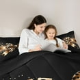 thumbnail image 5 of Castle Fairy Teens Female Cheetah Print Ribbon Bow-Tie Bedding Comforter Set 2pcs,Old Fashion Leopard Print Twin Comforter Sets Microfiber,Bling Glitter Breathable Bedding Set,Super Cozy Room Decor, 5 of 8