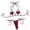 Wine, variant on Levmjia Women's Lingerie Sets Hollow Out Flower Embroidery Strap Comfortable Soft Polyester for Honeymoon Valentine Day and Special Nights