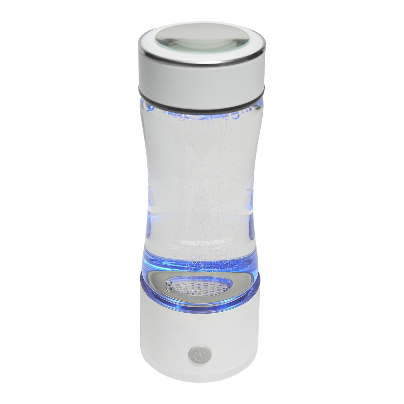 Home Car Hydrogen Portable Water Cup 12.85oz Hydrogen Water Cup Office Travelling Hydrogen Water Bottle White Hydrogen Water Generator Bottle Water Glass Ionizer Machine Rich Water 1500mah Battery