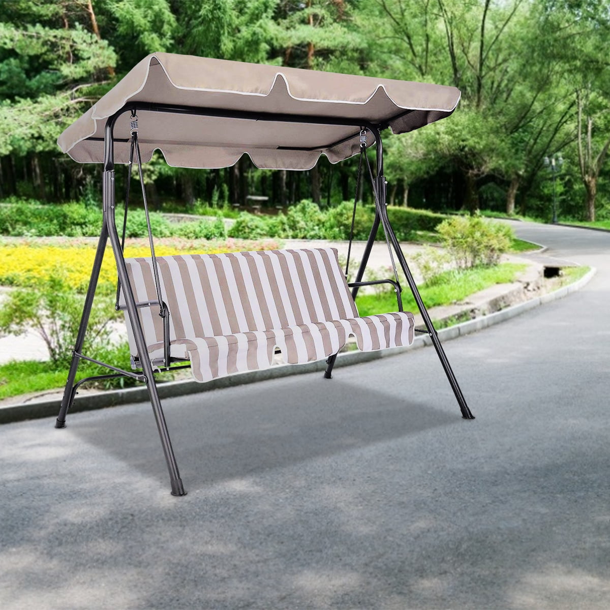 Costway Swing Top Cover Canopy Replacement Porch Patio Outdoor 77