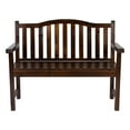 thumbnail image 6 of Shine Company Traditional Cedar Wood Patio Porch Garden Bench in Brown, 6 of 6