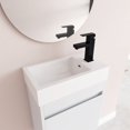 thumbnail image 2 of Holaki 18" Floating Bathroom Vanity With Sink For Small Powder Room, Modern Bathroom Sink Vanity With Soft Close Door, White, 2 of 7