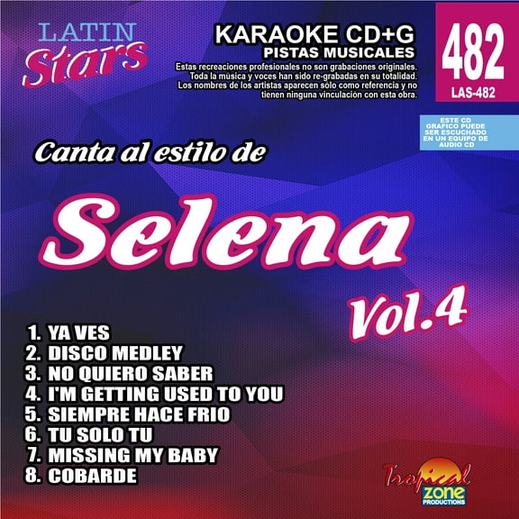 Karaoke Latin Stars 482 Selena Vol.4