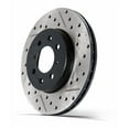 thumbnail image 1 of Convient aux Chevrolet Corvette Stop Tech 1997-2004, Disque de Frein à Fente de Puissance 127.62060R SportStop Percé et Rainuré; Conception en une Seule Pièce; Motif de Boulon de Roue 5 x 120,6 Millimètre, 1 of 5