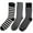 Gray, variant on BG Premium Men's Dress Socks 3 Pairs Gift Set - Fits 10-13 - Solid, Striped, Argyle & More