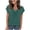 Army Green, variant on Short Sleeve Tops for Women Casual Solid Color Basic T Shirt Fashion Pleated Work Office Clothes Daily Wear