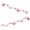 Pink, variant on Xloro Valentine's Day Heart Garland, Pink Felt Hearts with Felt Beads, Pre-Strung Banner for Home, Nursery, Fireplace, Wedding, Anniversary Decor (1Pc 48")