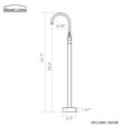 thumbnail image 5 of Boyel Living Single Handle Bath Tub Filler Faucet Freestanding Floor Mount Bathroom Bathtub Tub Spout and Water Supply Lines in Matte Black, 5 of 10