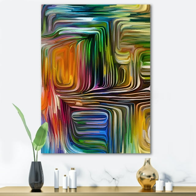 Designart - Colour Fusion III - Modern Canvas Wall Art Print