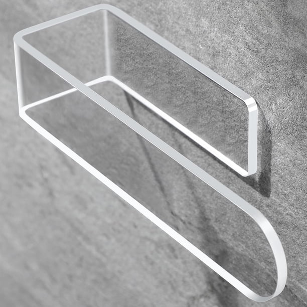 Soporte De Toalla De Mano Auto Adhesivo, Barra De Toalla Acrílica En Forma De U Para Con Adhesivo De Montaje, Estante Para Toallas Que Guardan Espacio Para Cocina