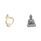 thumbnail image 1 of Figura abstracta de Buda con diseño de pareja, estatua de resina, ideal para decorar escritorios, armarios y el hogar. Ideal para aniversarios., 1 of 8