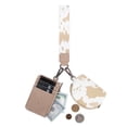thumbnail image 4 of Wrangler Cow Print KeyChain Wristlet Wallets for Women Western Dual Pouch Wristlet Portable Credit Card Holder Wallet With Zipper, Cow-Khaki, 4 of 9