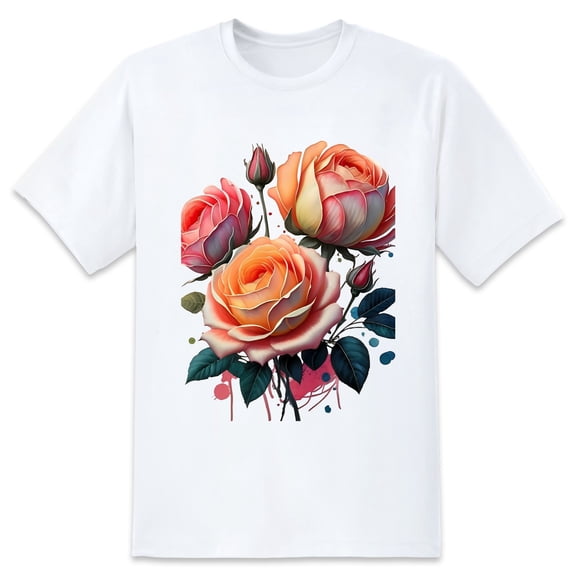 Men's Graphic TeeFlowers (3) Letter Print T-Shirts Round Neck Short Sleeves Sizes XS-5XL Summer Daily Casual Tops
