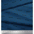 thumbnail image 2 of Soimoi Cotton Cambric Fabric Square & Spiral Geometric Print Sewing Fabric Yard 56 Inch Wide, 2 of 3